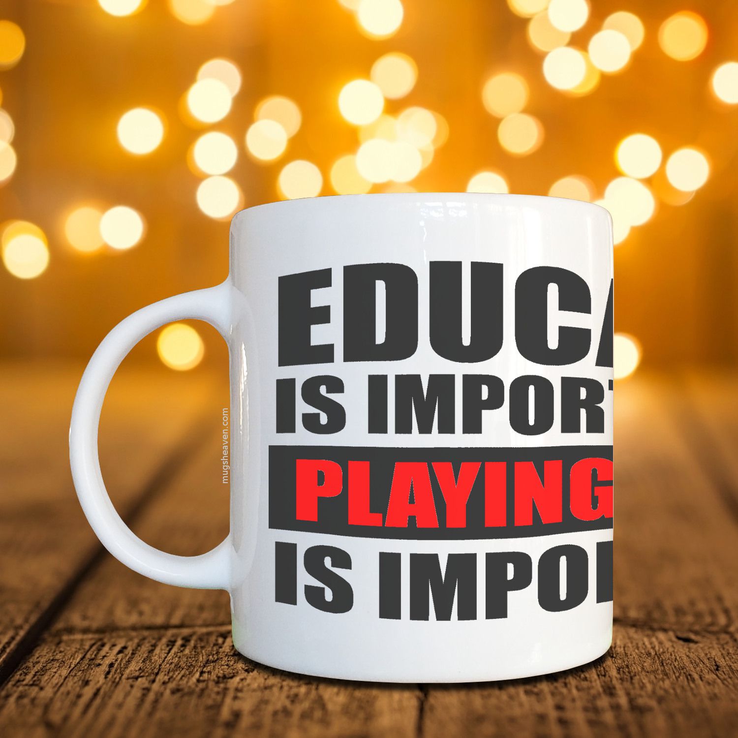 Education Mug, Playing Guitar Coffee Mug Mugs' Heaven Heaven of Mugs