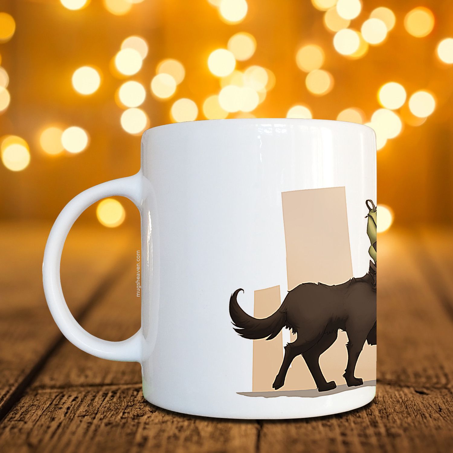 Walking With Dog Mug, Dog Lover Coffee Mug Mugs' Heaven Heaven of Mugs