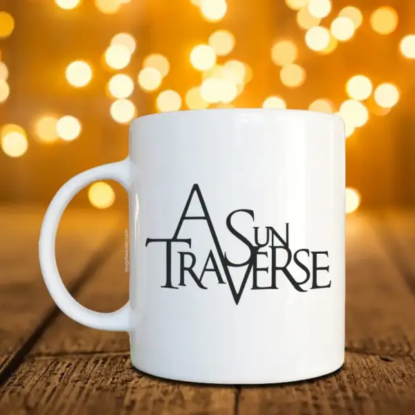 A Sun Traverse Mug, A Sun Traverse Logo Coffee Mug, Doom Metal