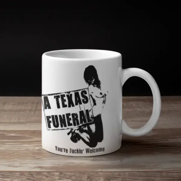 A Texas Funeral Coffee Mug, A Texas Funeral Logo Coffee Mug