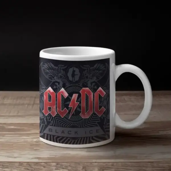 AC DC Coffee Mug, AC DC Black Ice Coffee Mug