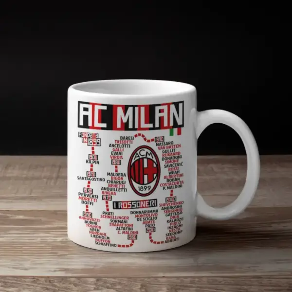 AC Milan Coffee Mug, AC Milan Timeline Mug