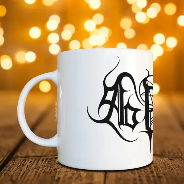 Abhor Band Mug Abaton Band Logo Coffee Mug Death Metal