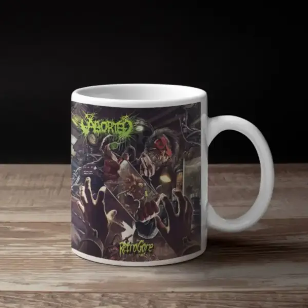 Aborted Coffee Mug, Aborted Retrogore Coffee Mug