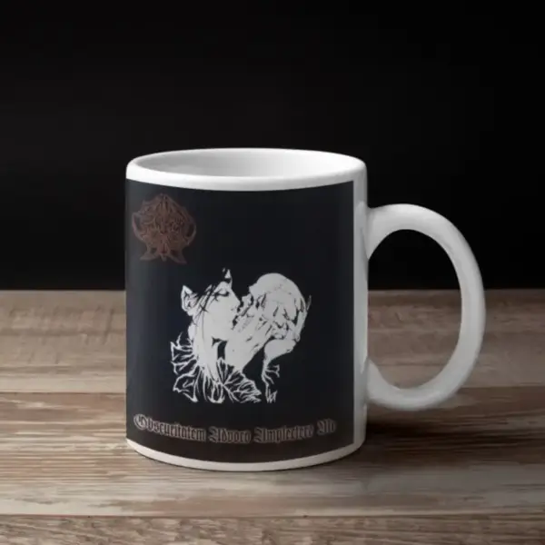 Abruptum Coffee Mug, Abruptum Obscuritatem Advoco Amplectère Me Coffee Mug