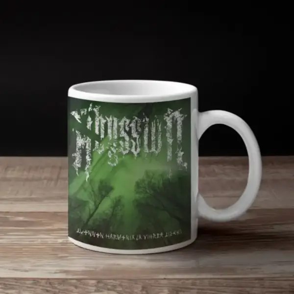 Abyssion Coffee Mug, Abyssion Luonnon harmonia ja vihreä liekki Coffee Mug