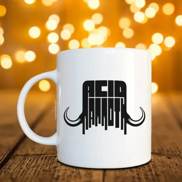 Acid Mammoth Mug Acid Mammoth Logo Coffee Mug Doom Metal