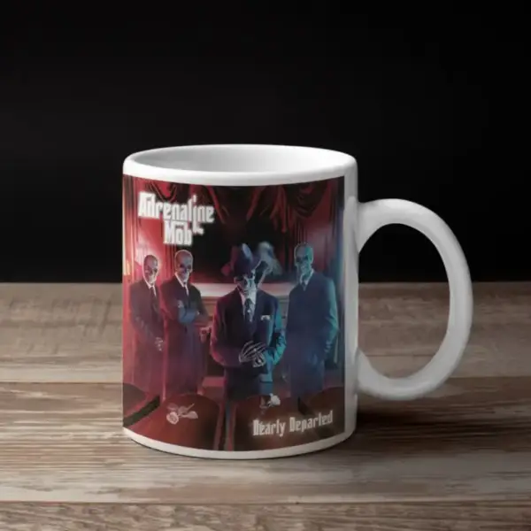 Adrenaline Mob Coffee Mug, Adrenaline Mob Dearly Departed Coffee Mug