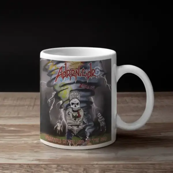 Adrenicide Coffee Mug, Adrenicide Pioneers In The Land Of The Mad Coffee Mug