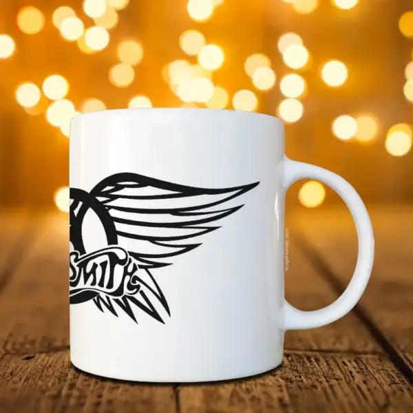 Aerosmith Mug Aerosmith Logo Coffee Mug, Hard Rock, Blues Rock, Glam Metal, Heavy Metal - Image 2