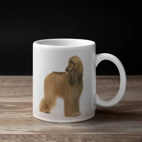 Afghan Hound Coffee Mug, Animal Afghan Hound Coffee Mug