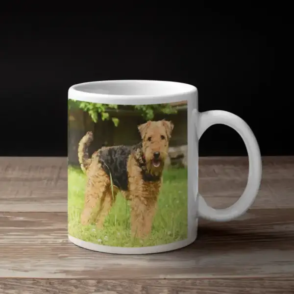 Airedoodle Coffee Mug, Animal Airedoodle Coffee Mug