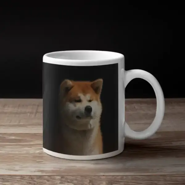 Akita Coffee Mug, Animal Akita Coffee Mug