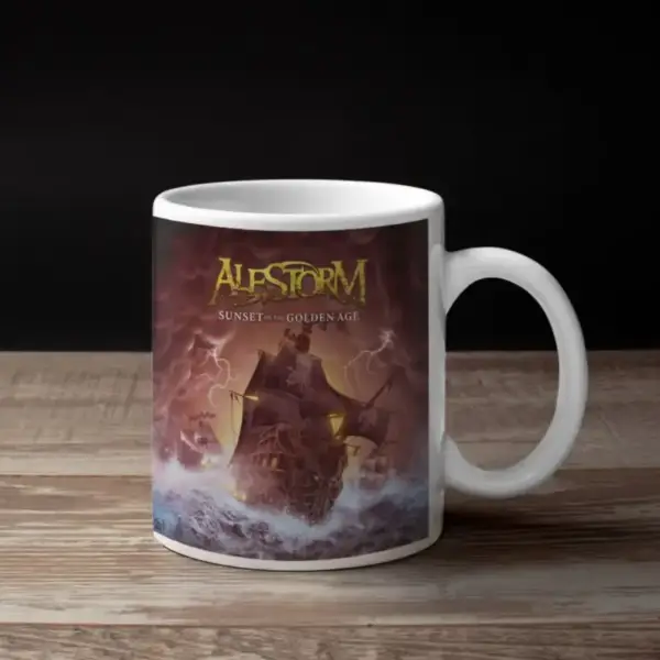 Alestorm Coffee Mug, Alestorm Sunset on the Golden Age Coffee Mug