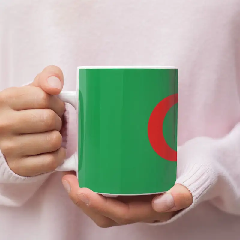 Algeria Flag Coffee Mug, Algeria's National Flag Mug - Image 2