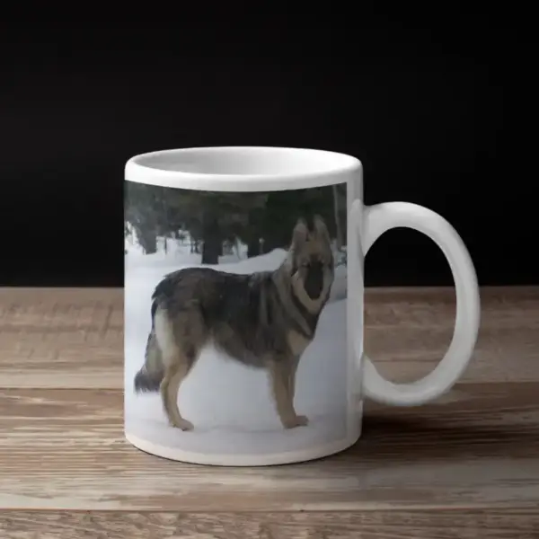 American Alsatian Coffee Mug, Animal American Alsatian Coffee Mug
