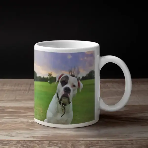 American Bulldog Coffee Mug, Animal American Bulldog Coffee Mug