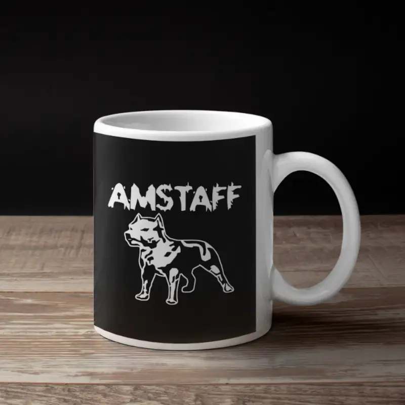 Amstaff Coffee Mug, Amstaff Logo Mug