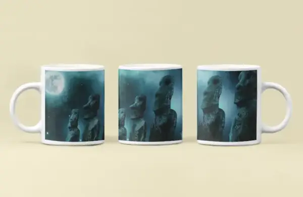 Ancient Statues Coffee Mug, Ancient Statues Coffee Mug