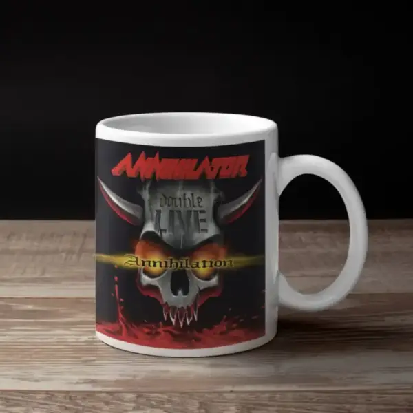 Annihilator Coffee Mug, Annihilator Double Live Annihilation Coffee Mug