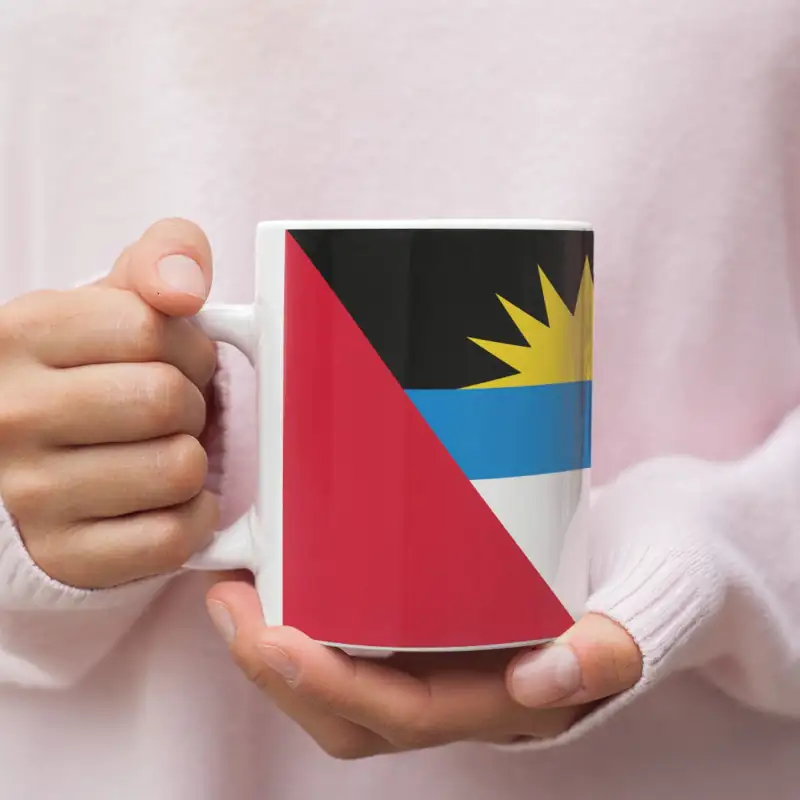 Antigua and Barbuda Flag Coffee Mug, Antigua and Barbuda's National Flag Mug - Image 2