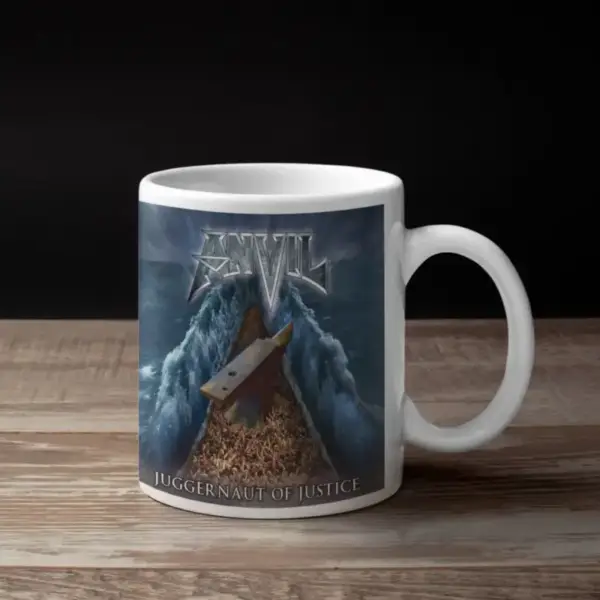 Anvil Coffee Mug, Anvil Juggernaut of Justice Coffee Mug