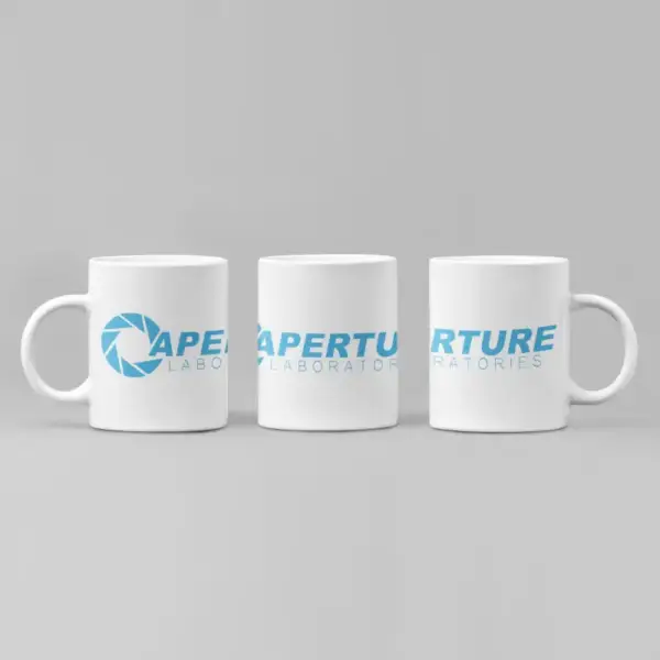 Aperture Laboratories Coffee Mug, Aperture Laboratories Logo Mug