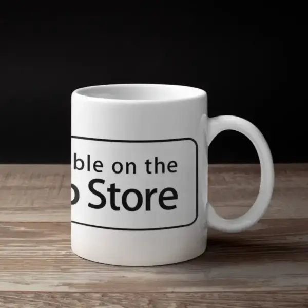 Apple Mug, Available on AppStore Coffee Mug
