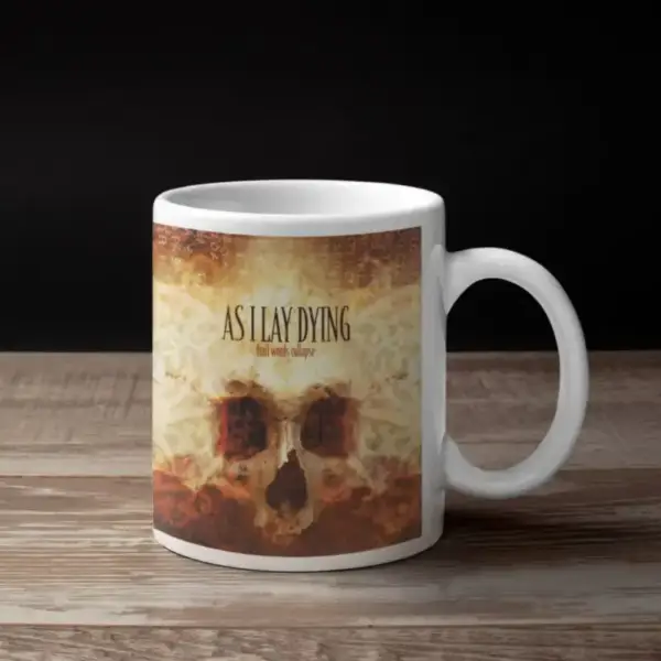 As I Lay Dying Coffee Mug, As I Lay Dying Trail Words Collapse Coffee Mug