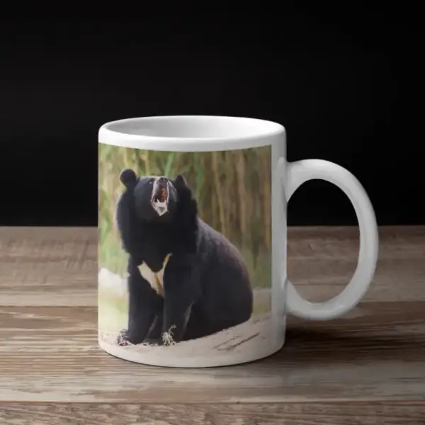 Asiatic Black Bear Coffee Mug, Animal Asiatic Black Bear Coffee Mug