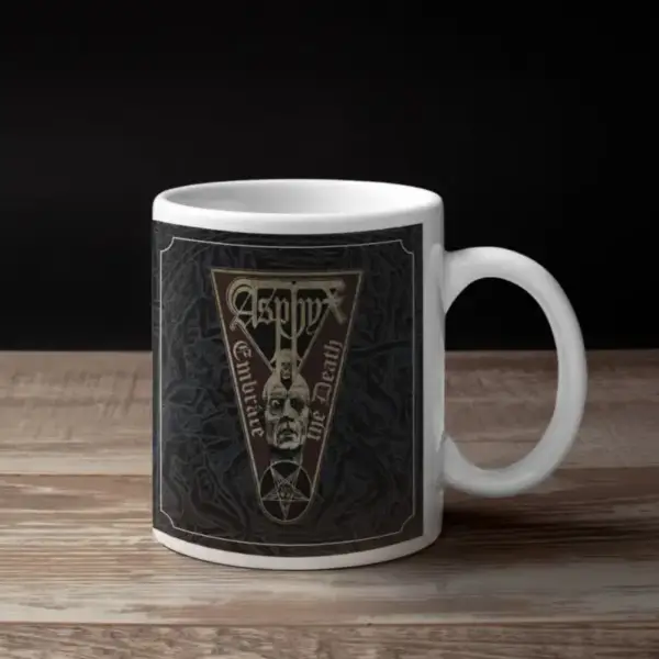 Asphyx Coffee Mug, Asphyx Embrace the Death Coffee Mug