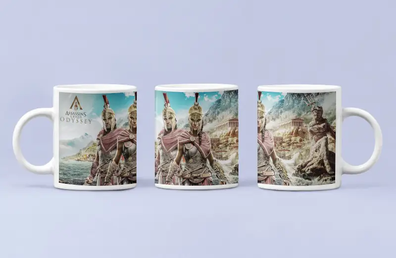 Assassins Creed Coffee Mug, Assassins Creed Odyssey Game Coffee Mug