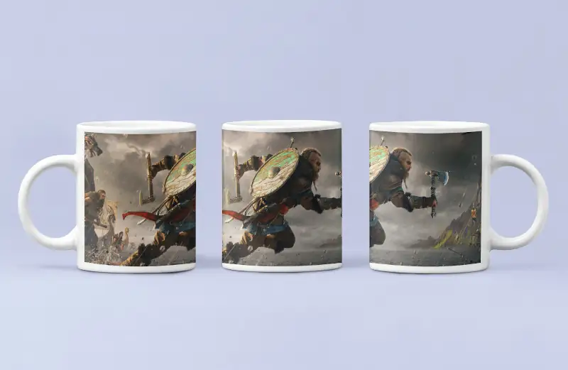 Assassins Creed Coffee Mug, Assassins Creed Valhalla Game Coffee Mug