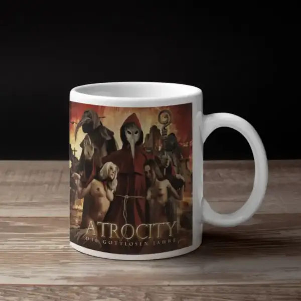Atrocity Coffee Mug, Atrocity Die Gottlosen Jahre Coffee Mug