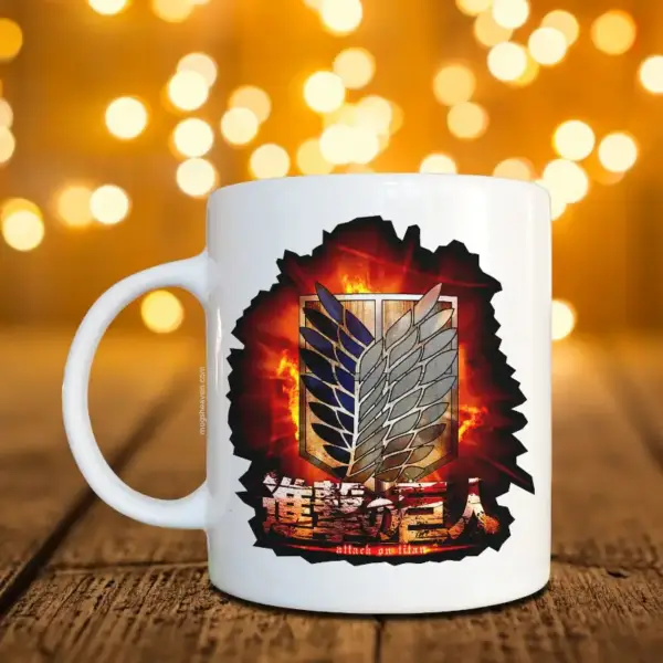 Attack on Titan Mug, Attack on Titan Logo Coffee Mug