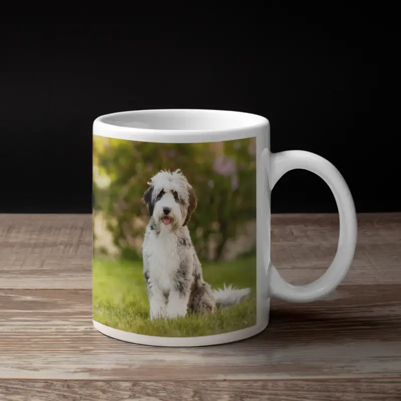 Aussiedoodle Coffee Mug, Animal Aussiedoodle Coffee Mug