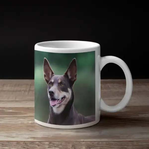 Australian Kelpie Dog Coffee Mug, Animal Australian Kelpie Dog Coffee Mug