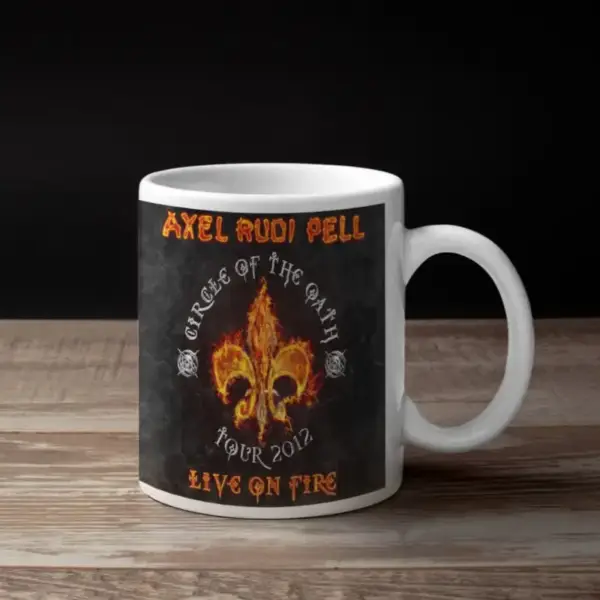 Axel Rudi Pell Coffee Mug, Axel Rudi Pell Live on Fire Coffee Mug