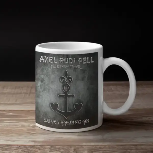 Axel Rudi Pell Coffee Mug, Axel Rudi Pell Loves Holding On Coffee Mug