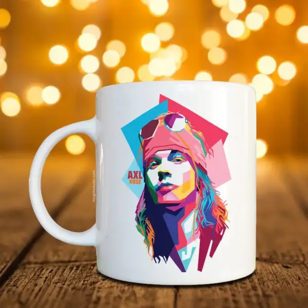 Axl Rose Mug, Guns n Roses Coffee Mug, Hard Rock, Heavy Metal