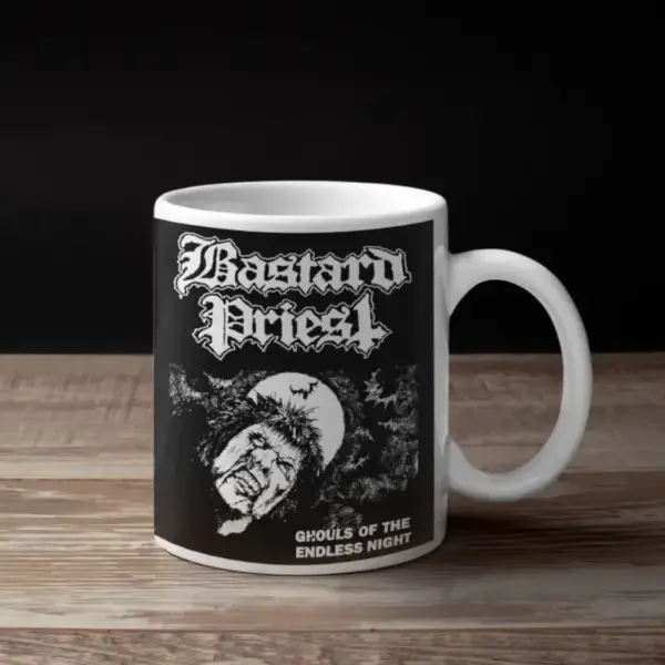 Bastard Priest Coffee Mug, Bastard Priest Ghouls of The Endless Night Coffee Mug