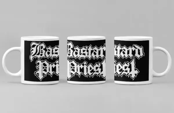 Bastard Priest Coffee Mug, Bastard Priest Logo Coffee Mug