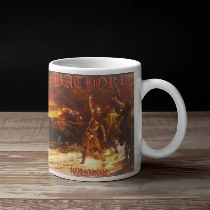 Bathory Coffee Mug, Bathory Hammerheart Coffee Mug
