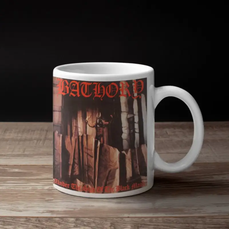 Bathory Coffee Mug, Bathory Under The Sign Of The Black Mark Coffee Mug