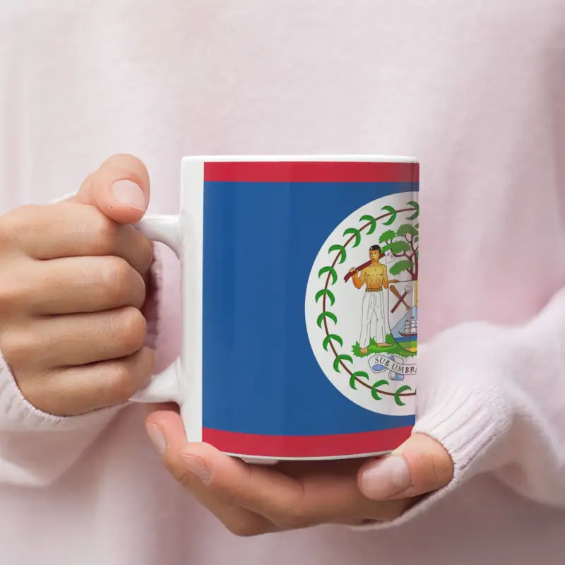 Belize Flag Coffee Mug, Belize's National Flag Mug - Image 2