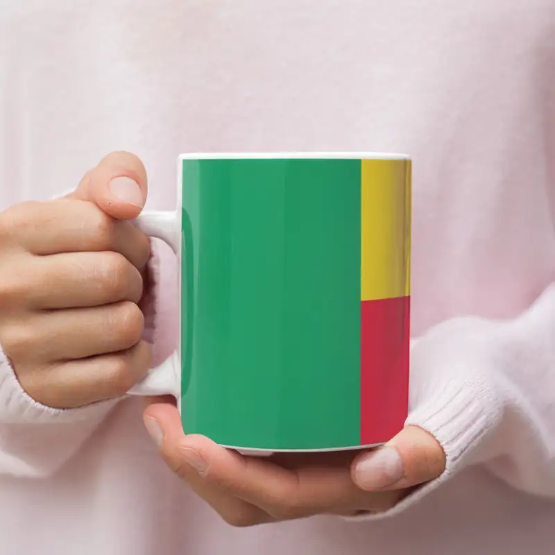 Benin Flag Coffee Mug, Benin's National Flag Mug - Image 2