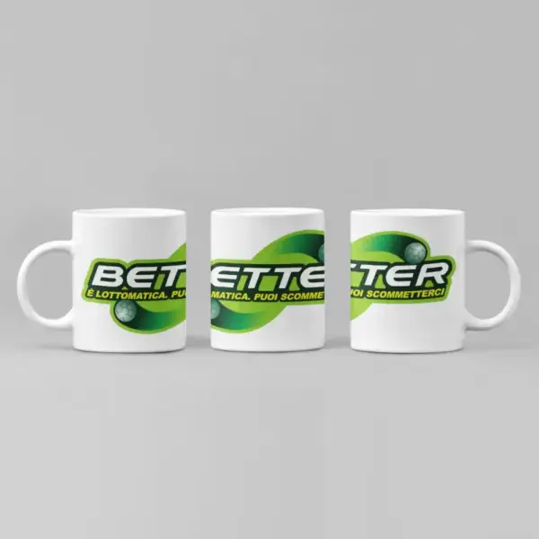 Better Lottomatica Coffee Mug, Better Lottomatica Logo Mug