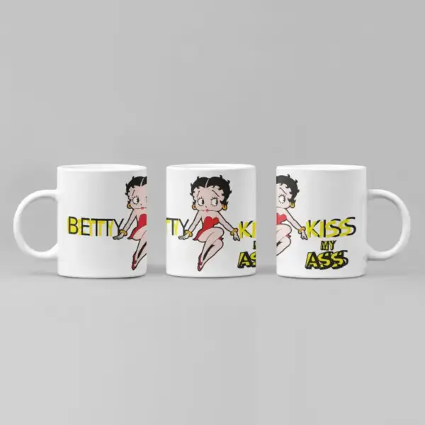 Betty Boop Coffee Mug, Betty Boop Kiss My Ass Mug