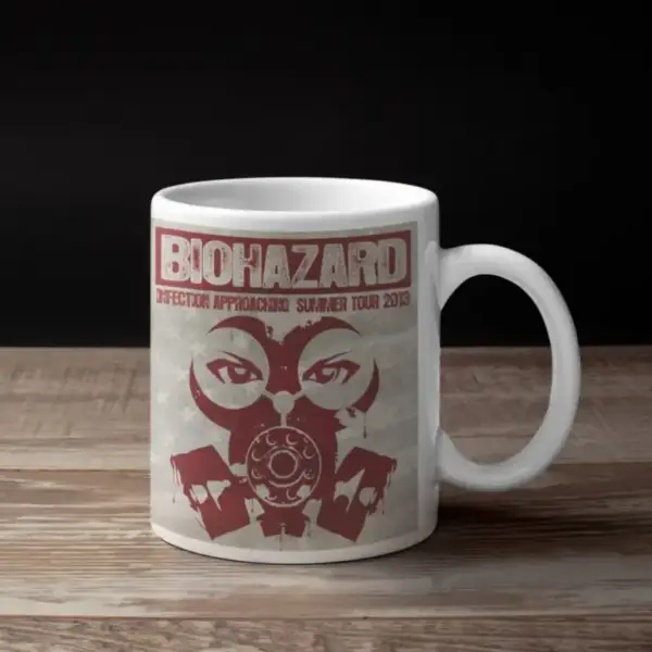 Biohazard Tour Coffee Mug, Biohazard Infection Approaching Tour Coffee Mug