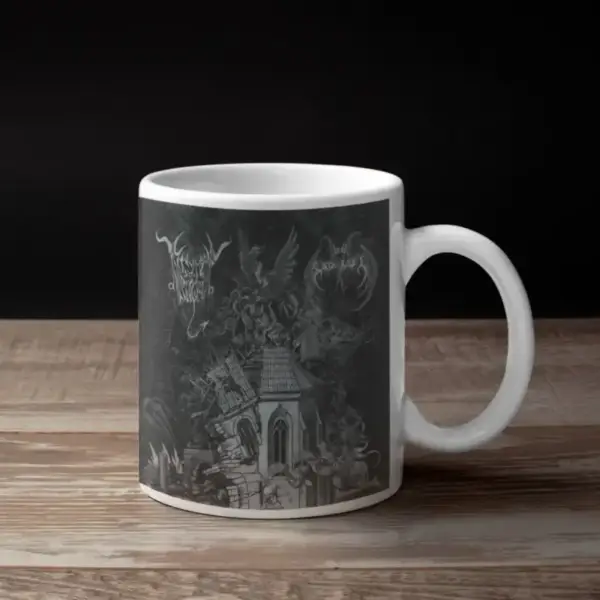 Black Angel and Lord Satanael Coffee Mug, Black Angel and Lord Satanael Born Of The Beast Coffee Mug